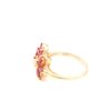 Ring i 18k guld med rubiner och diamanter. vikt: 3,28g