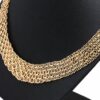 X-länk halsband med stavar i 18k guld.Vikt 51.18g