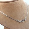 Diamant halsband i 18k vitguld. vikt: 6,25g
