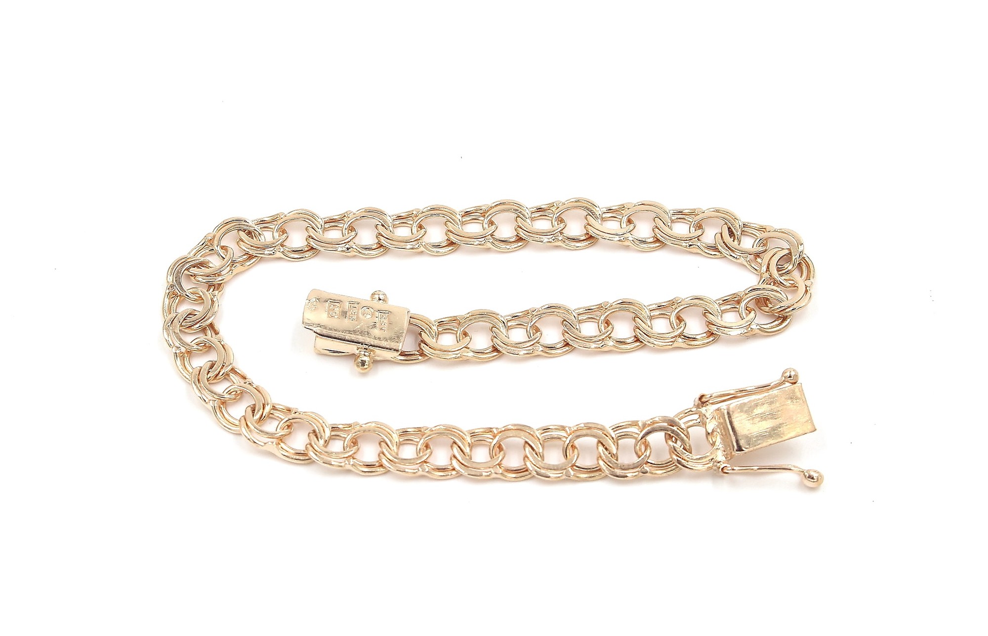 Bismarck armband i 18k guld. vikt: 9,9g