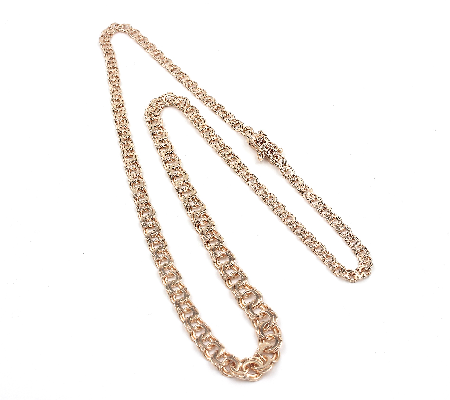 Bismarck halsband i 18k guld. vikt: 15,3g