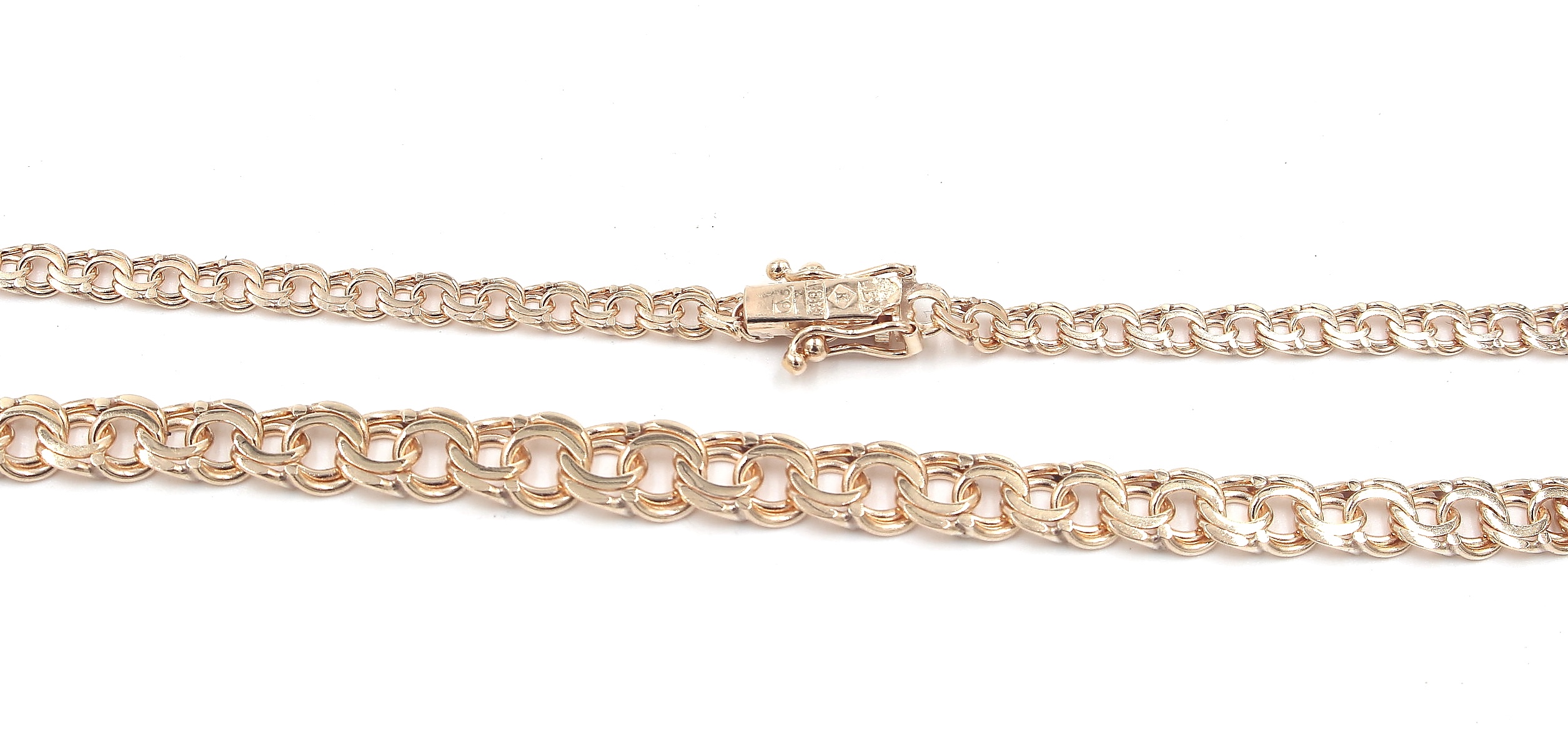 Bismarck halsband i 18k guld. vikt: 15,3g