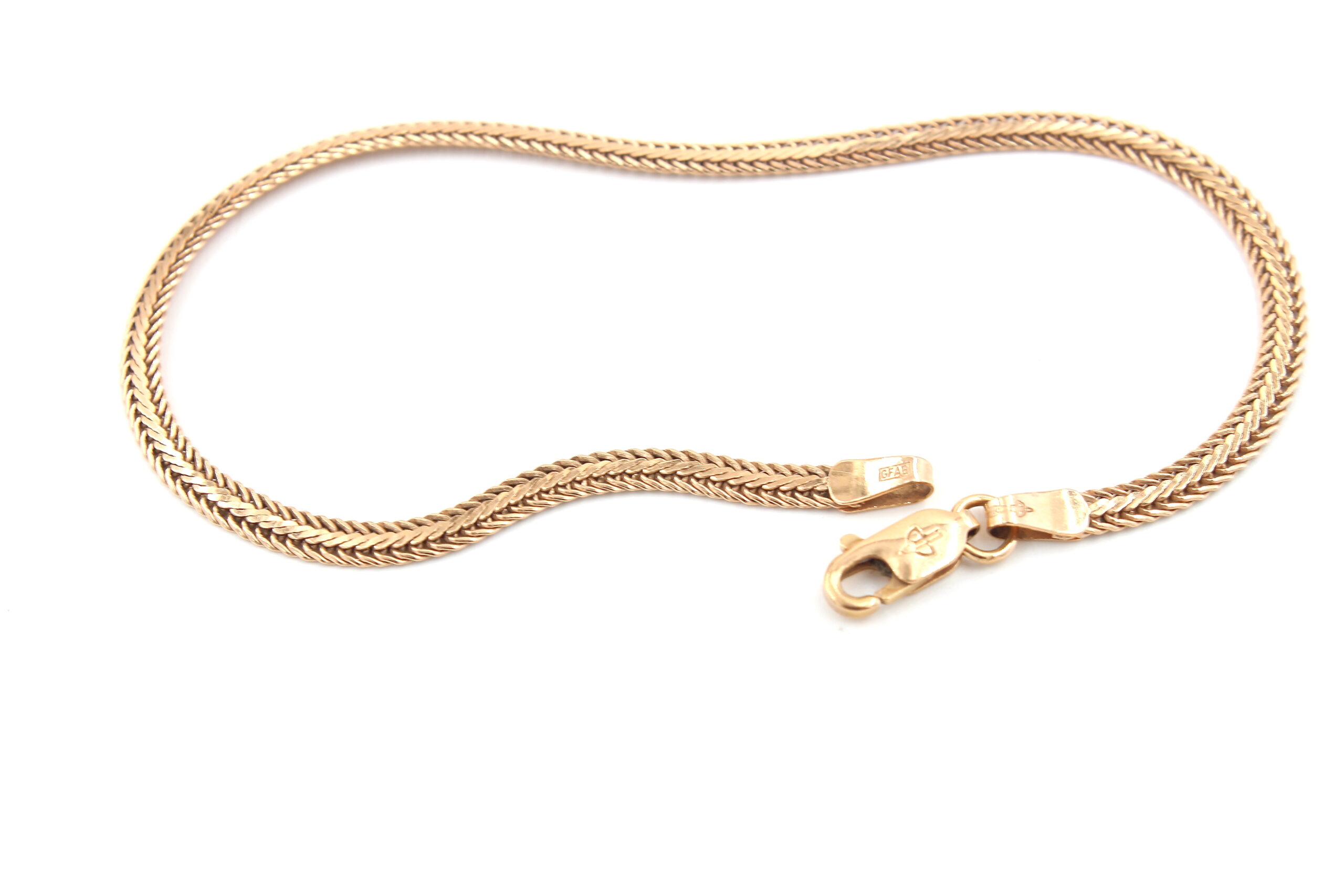 Fiskben armband i 18k guld. vikt: 3,63 - Bild 2