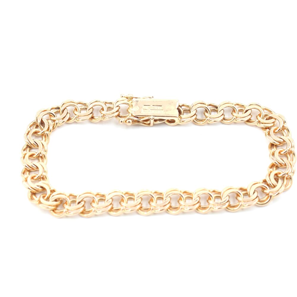 Bismarck armband i 18k guld. vikt: 20,9g