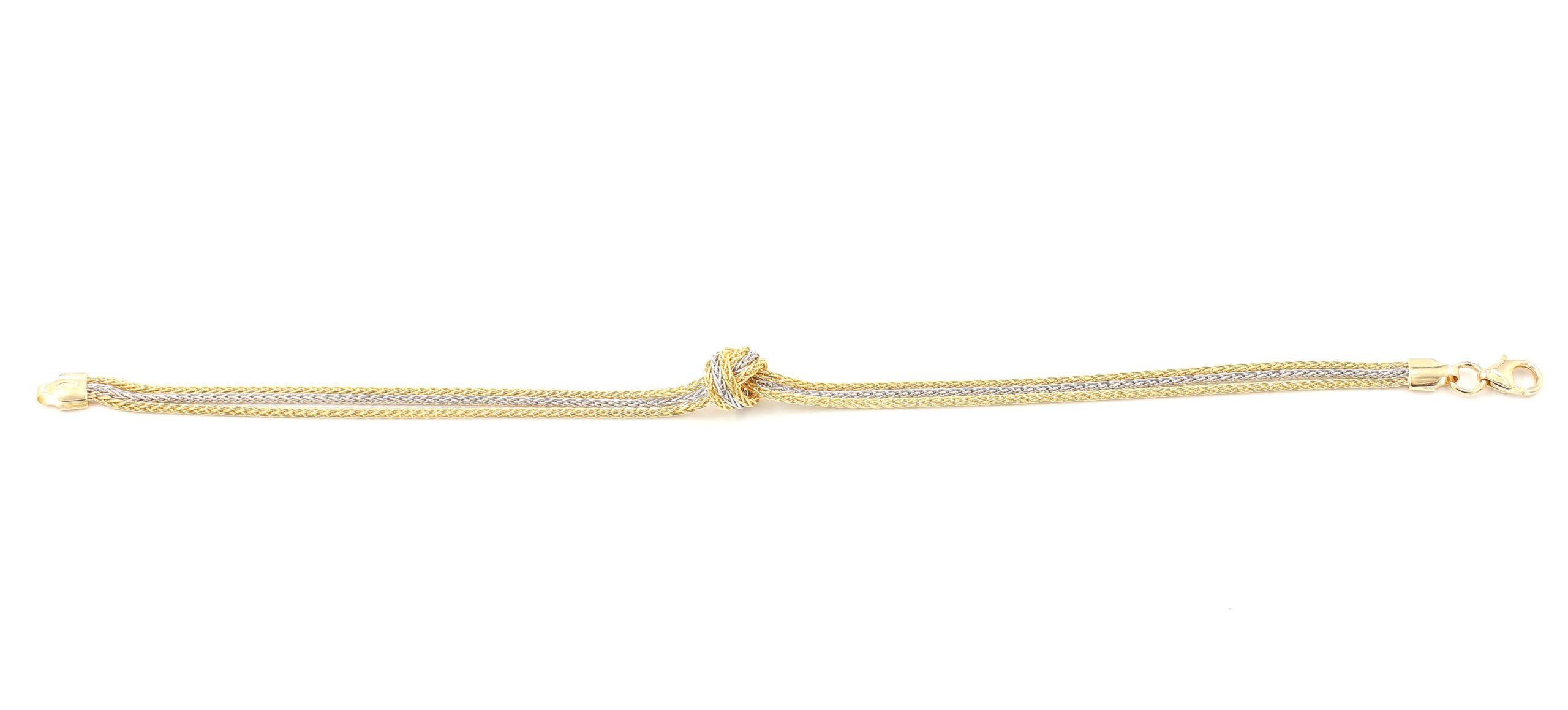 Armband i 18k guld och vitguld