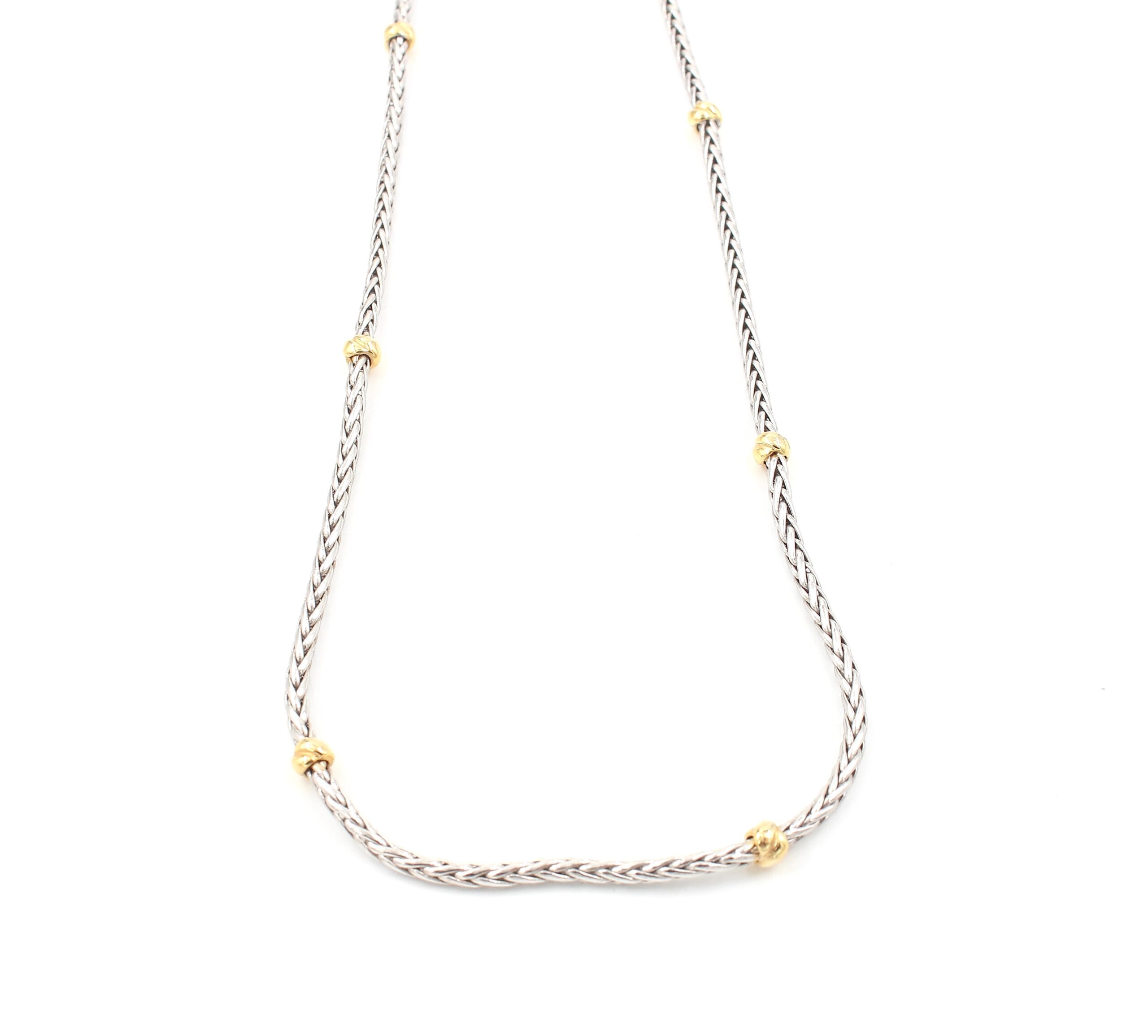 Halsband i 18k guld och vitguld.