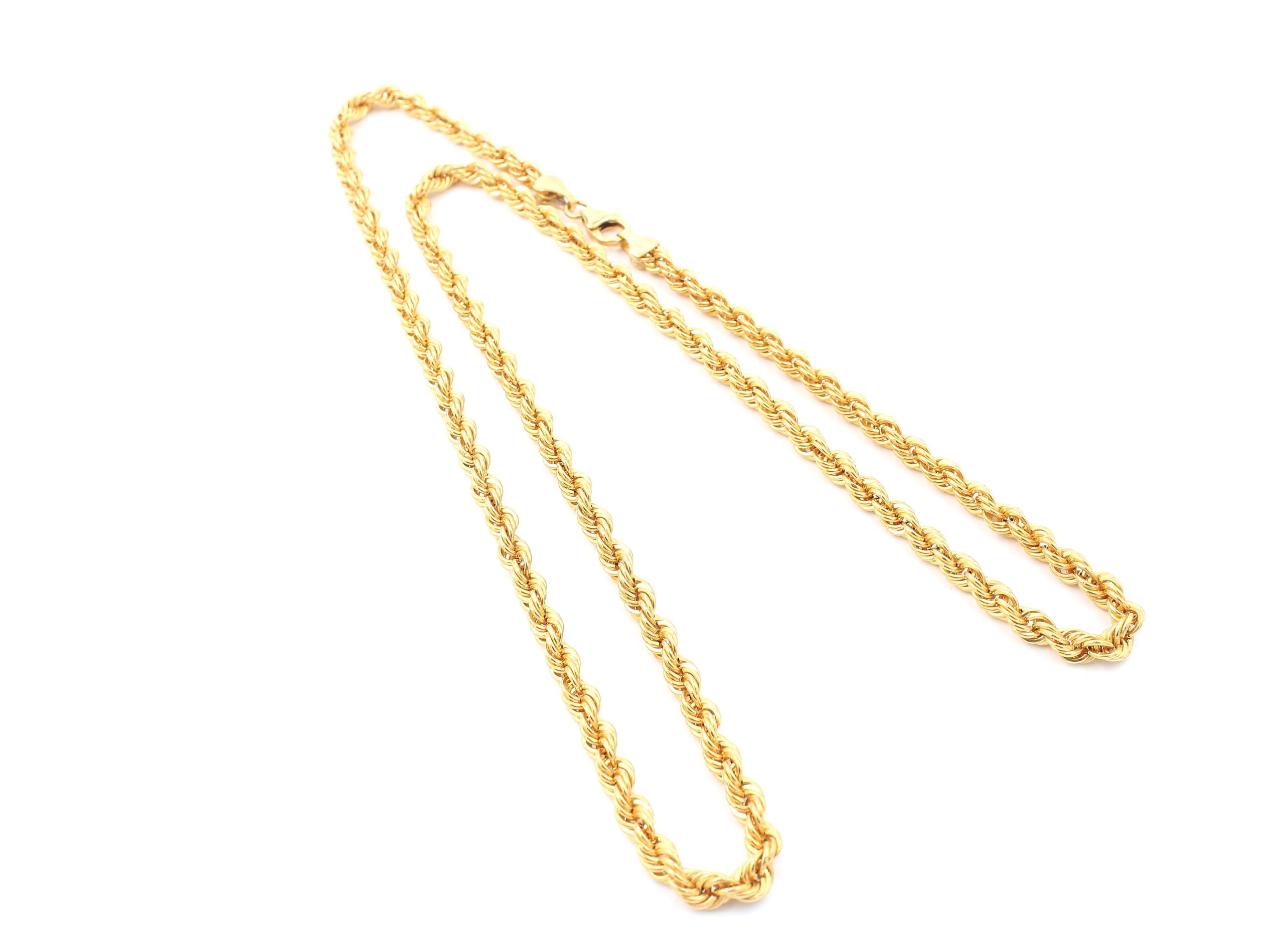 Cordell halsband i 22k guld ihålig. vikt: 13,8g