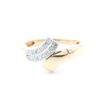 Diamantring i 18k guld och vitguld 0,20ct. vikt: 4,4g
