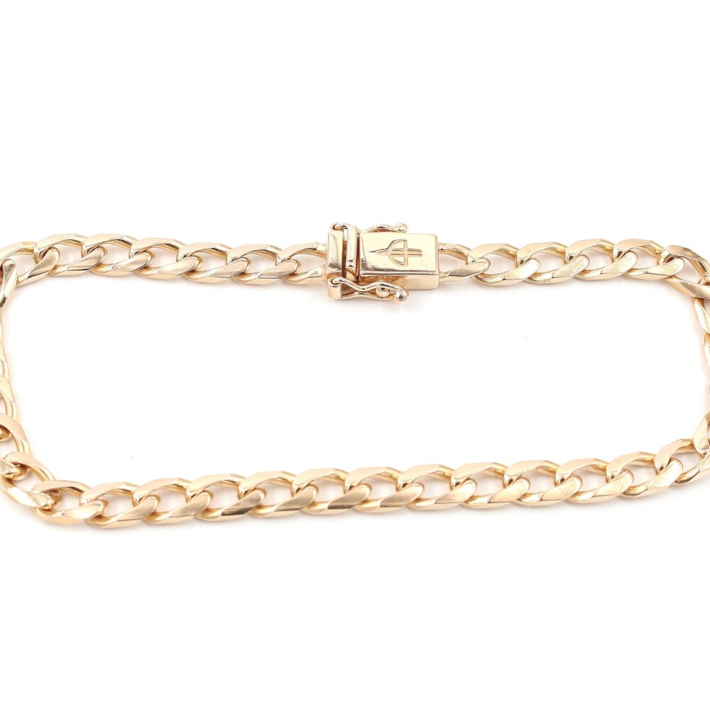 Pansar armband i 18k guld massiv. vikt: 14,8g