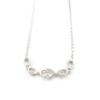 Diamant halsband i 18k vitguld. vikt: 6,25g