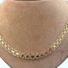 X-länk halsband med stavar i 18k guld. vikt: 29,95g