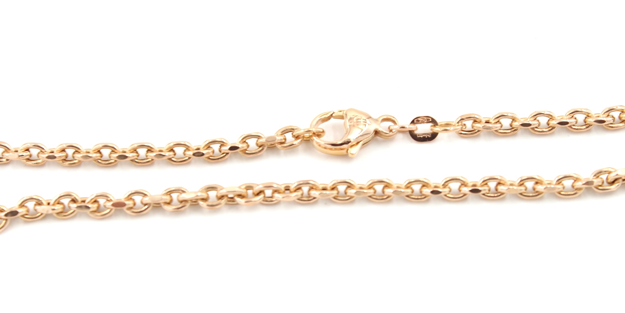 Ankar halsband i 18k guld ihålig.Vikt 11,2g