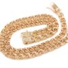 Armband dubble bismarck i 18k guld.Vikt 23.80g