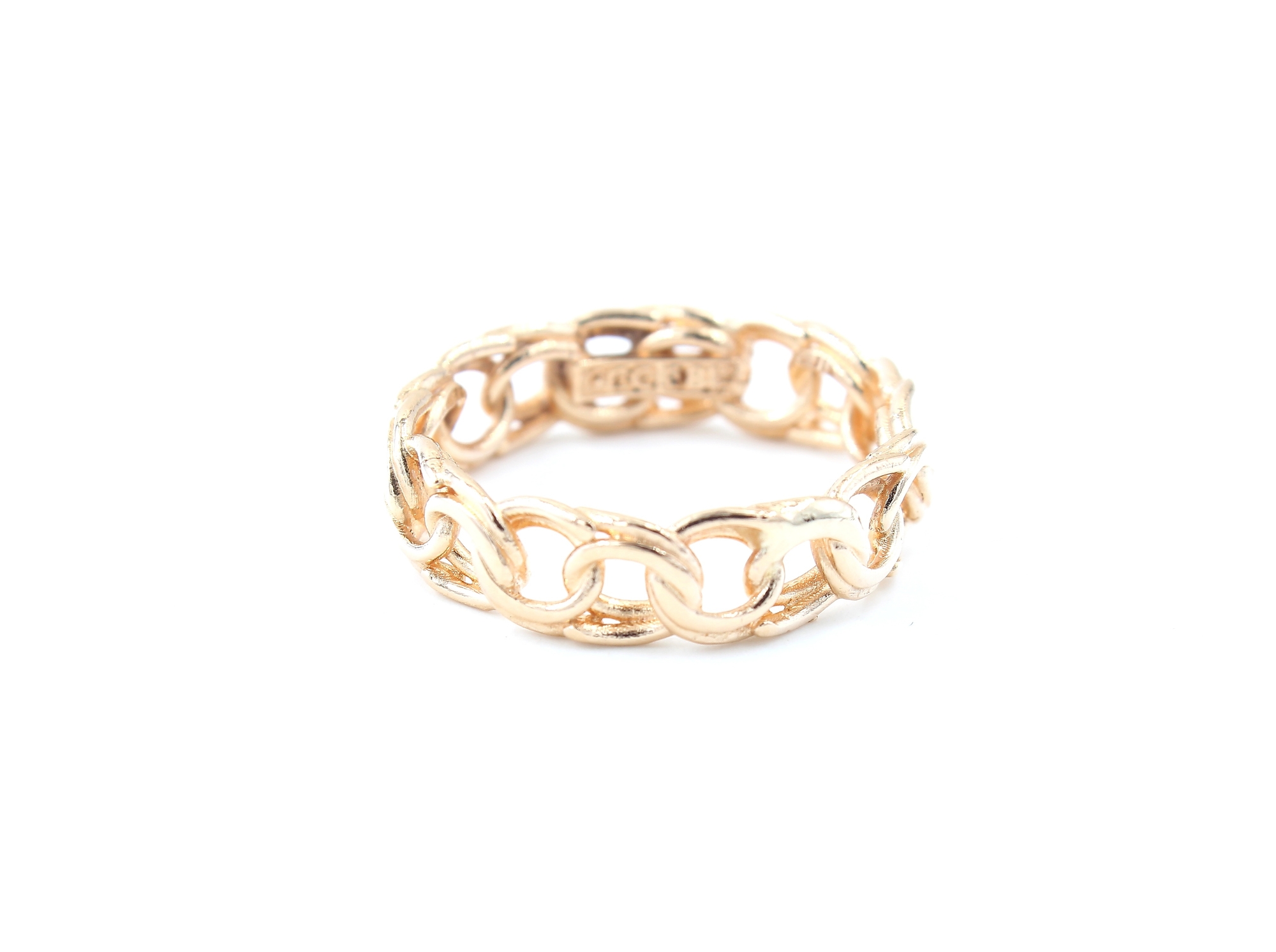 Hel Bismarck ring i 18k guld. vikt: 4g