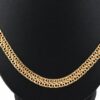 Halsband dubble bismarck i 18k guld.Vikt 22.55g