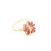 Ring i 18k guld med rubiner och diamanter. vikt: 3,28g