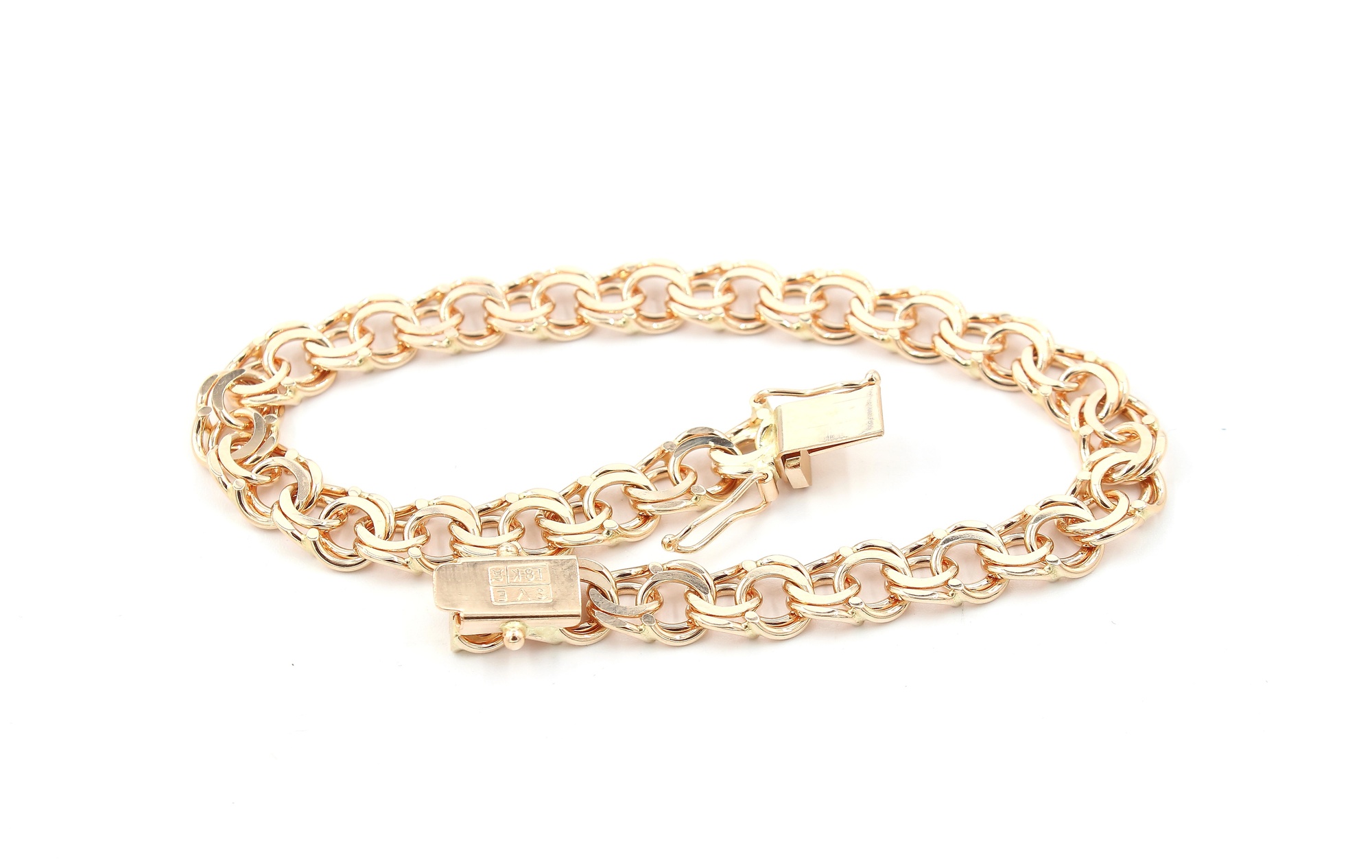 Bismarck armband i 18k guld. vikt: 18,1g