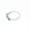 Diamantring i 18k vitguld med safirer -0,03ct diamanter