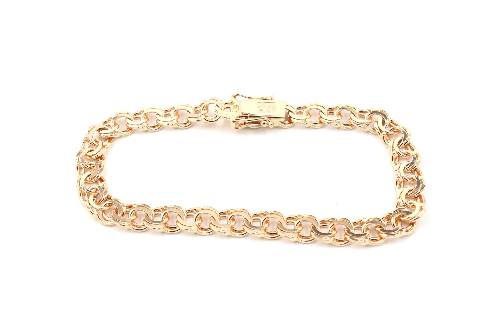 Bismarck armband i 18k guld. vikt: 18,1g