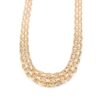 X-länk halsband med stavar i 18k guld. vikt: 26,35g
