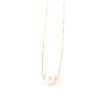 Halsband med pärla i 18k guld . vikt:1,35g