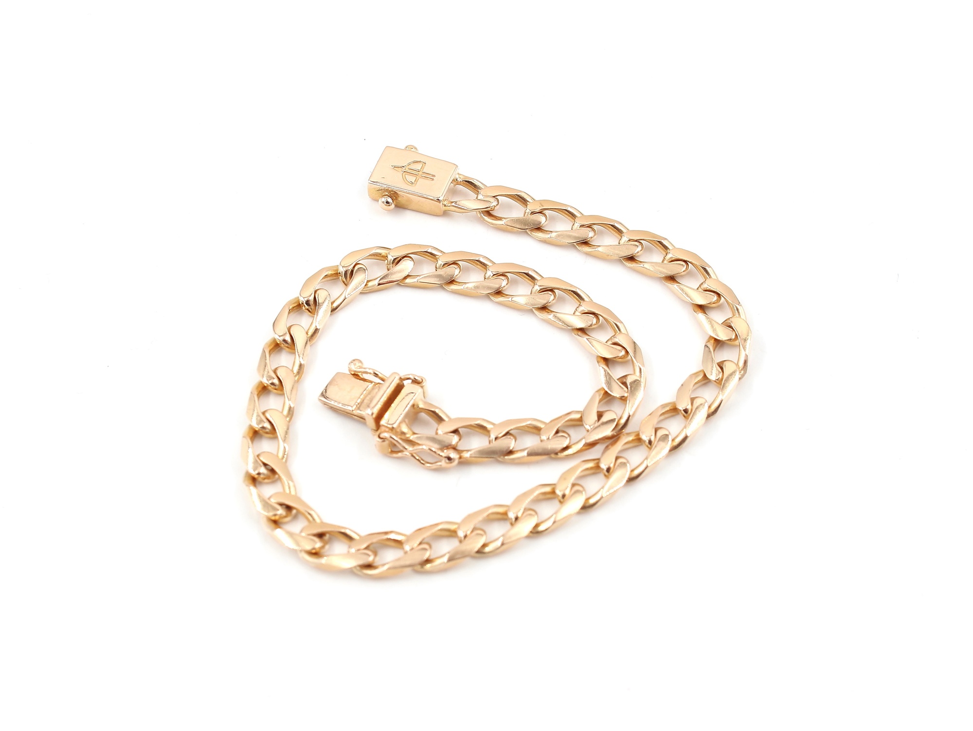 Pansar armband i 18k guld massiv. vikt: 14,8g