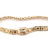 X-länk armband med stavar i 18k guld .vikt: 10,2g