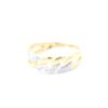 Bismarck ring med diamanter i 18k guld. vikt: 2,9g