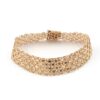 X-länk armband med stavar i 18k guld 4x. vikt: 25,55g