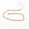 Figaro armband i 18k guld. ihålig