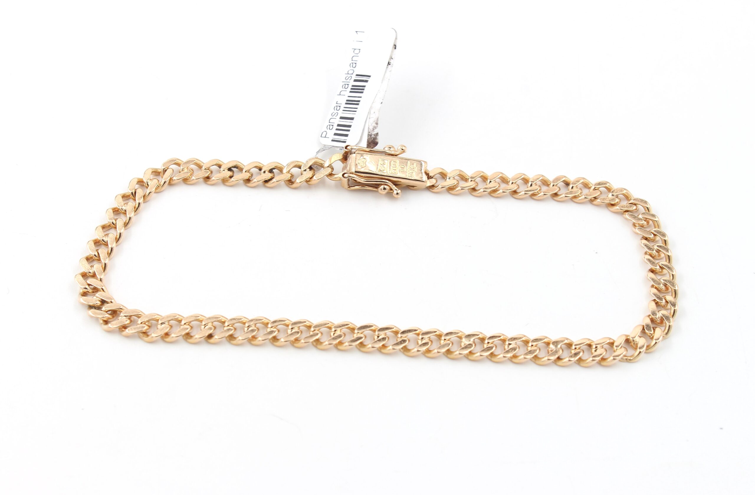 Pansar armband i 18k guld. massiv. vikt: 10,65g