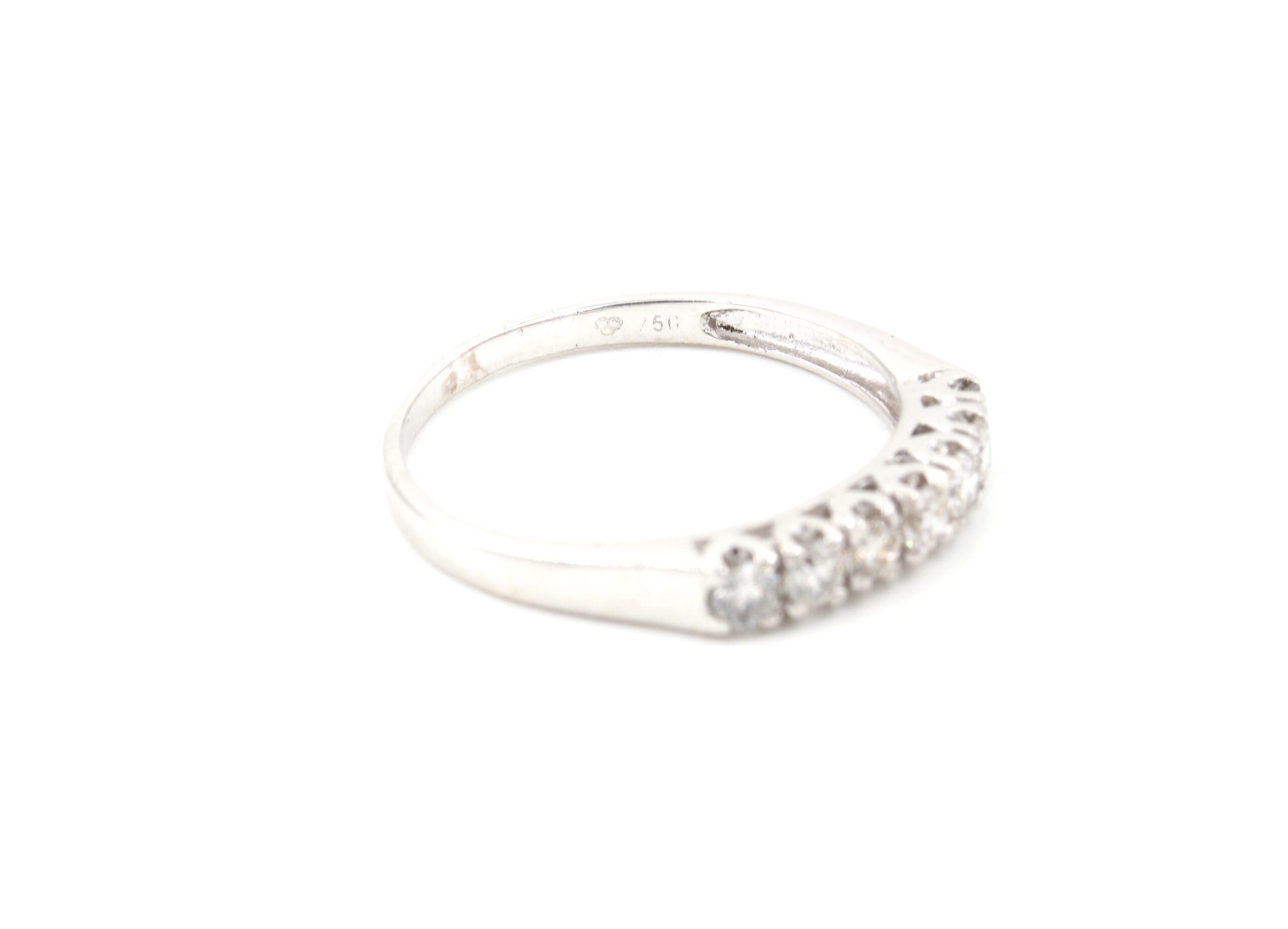 Diamantring i 18k vitguld 0,50 ct. vikt:2,5g