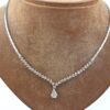 Diamant halsband i 18k vitguld. vikt: 16,8g