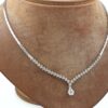 Diamant halsband i 18k vitguld. vikt: 16,8g