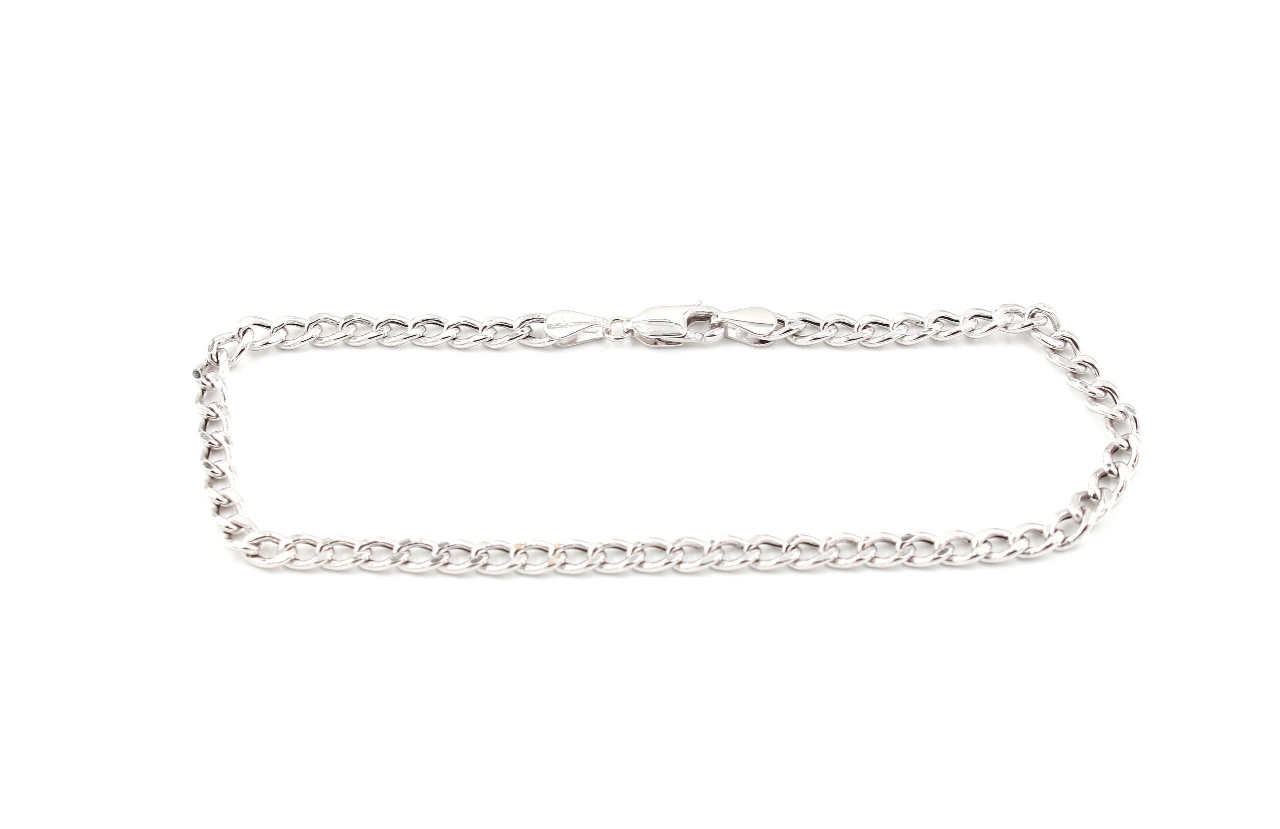 Pansar armband i 18k vitguld. vikt: 3,3g