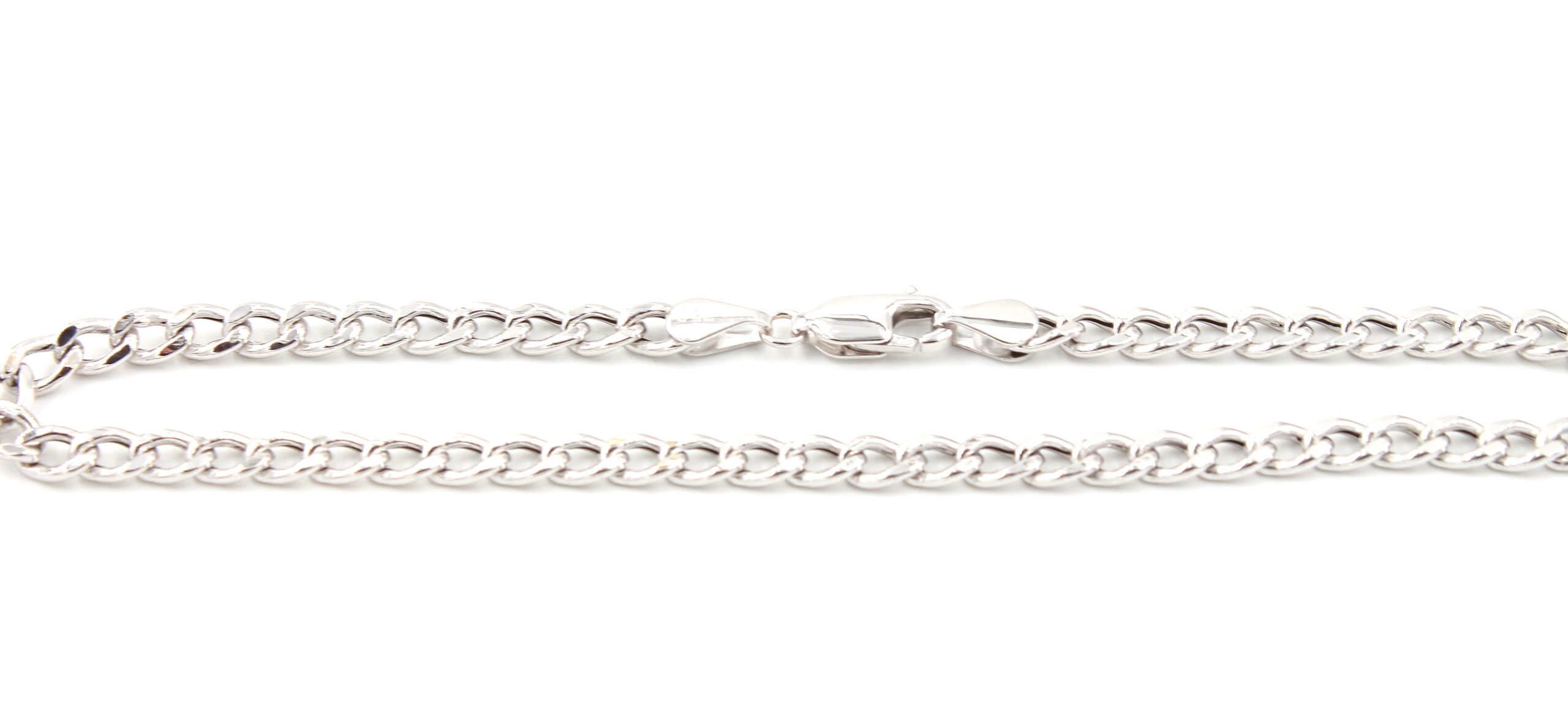 Pansar armband i 18k vitguld. vikt: 3,3g