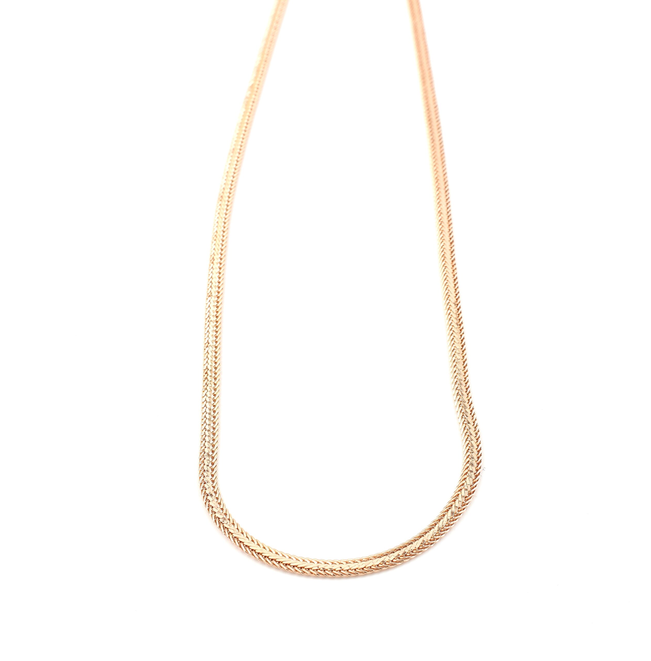 Fiskben halsband i 18k guld. vikt: 7,8g