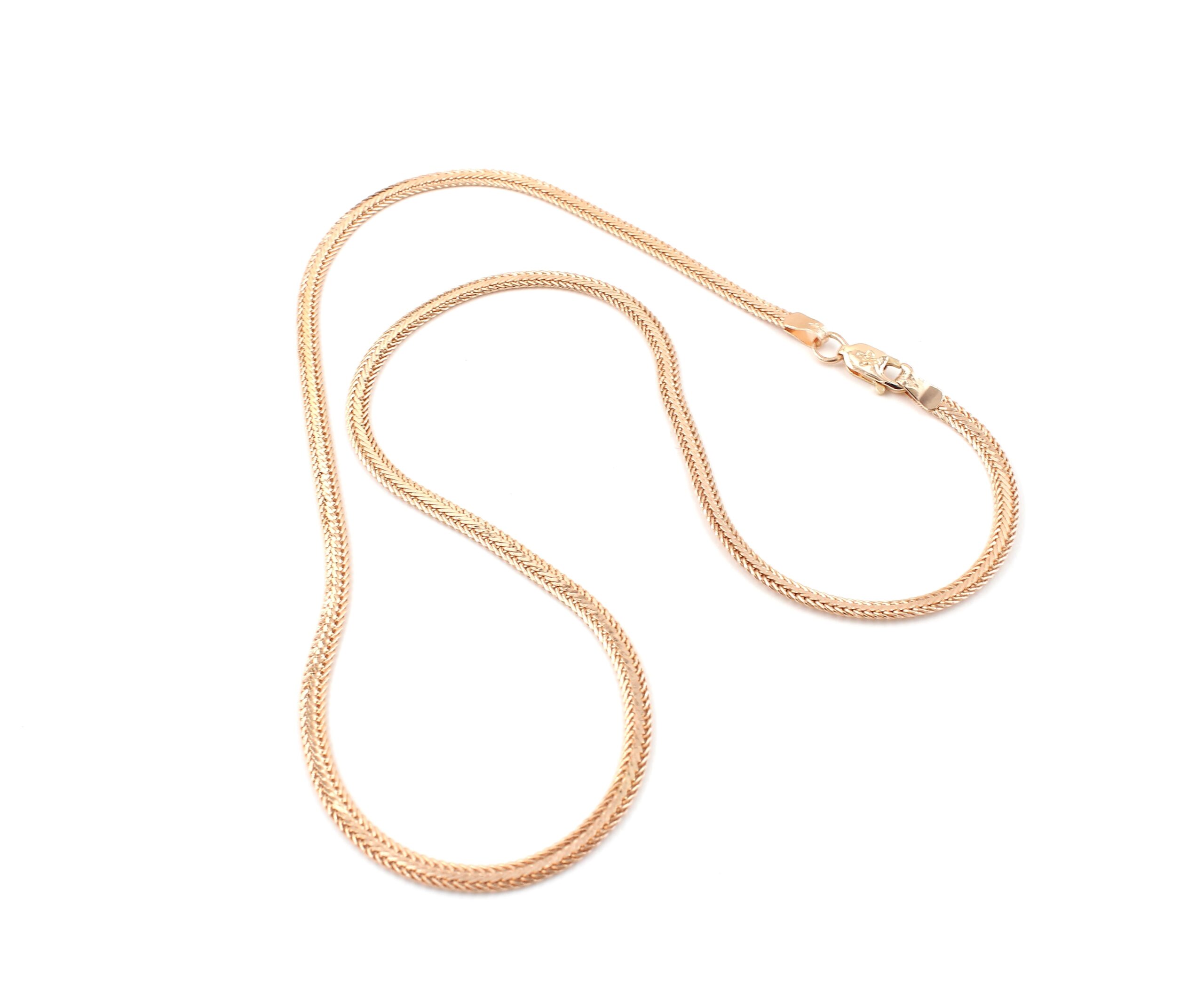 Fiskben halsband i 18k guld. vikt: 7,8g