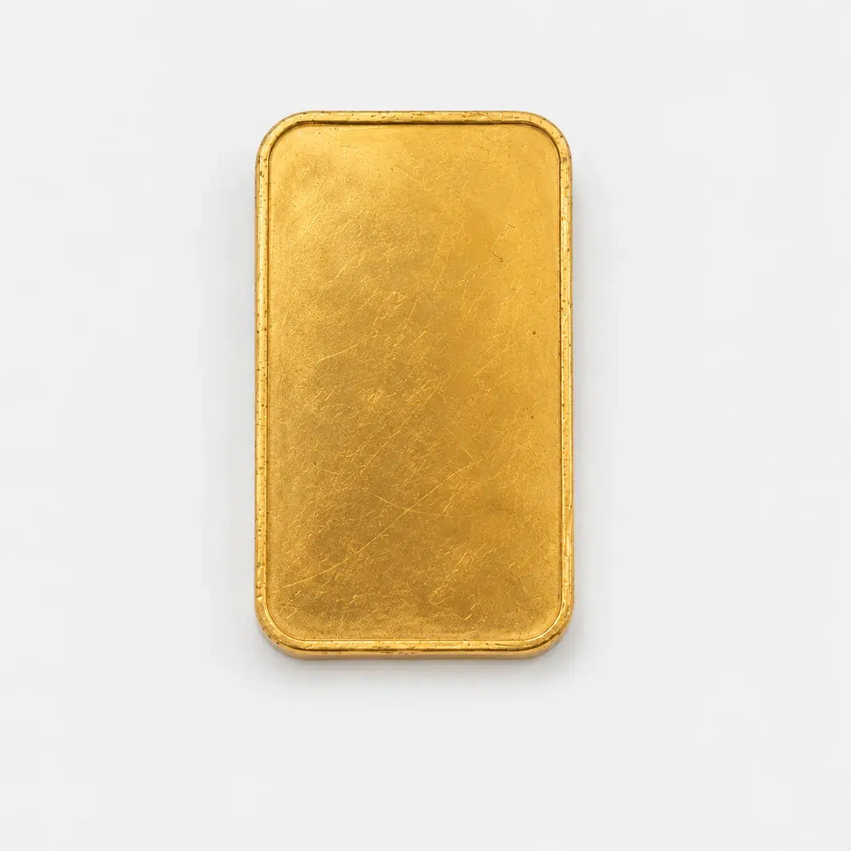 Cirkulerad guldtacka 1 oz i 24K guld, baksida